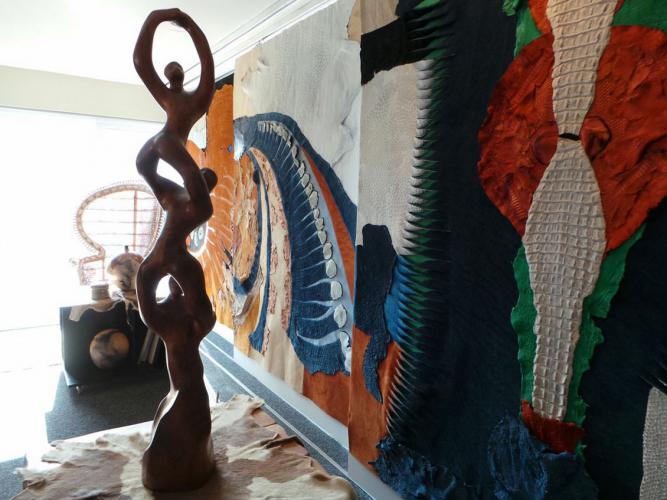 Beatrix Bosch, South African artist's new home forms the perfect backdrop to her incredible artworks.